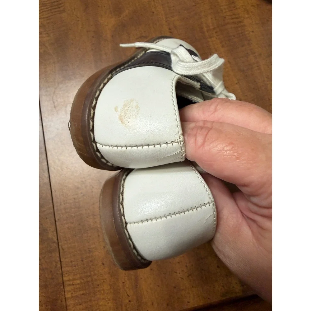 Footmates Cheer Kids Navy White Leather Saddle Shoes Oxfords 8.5M